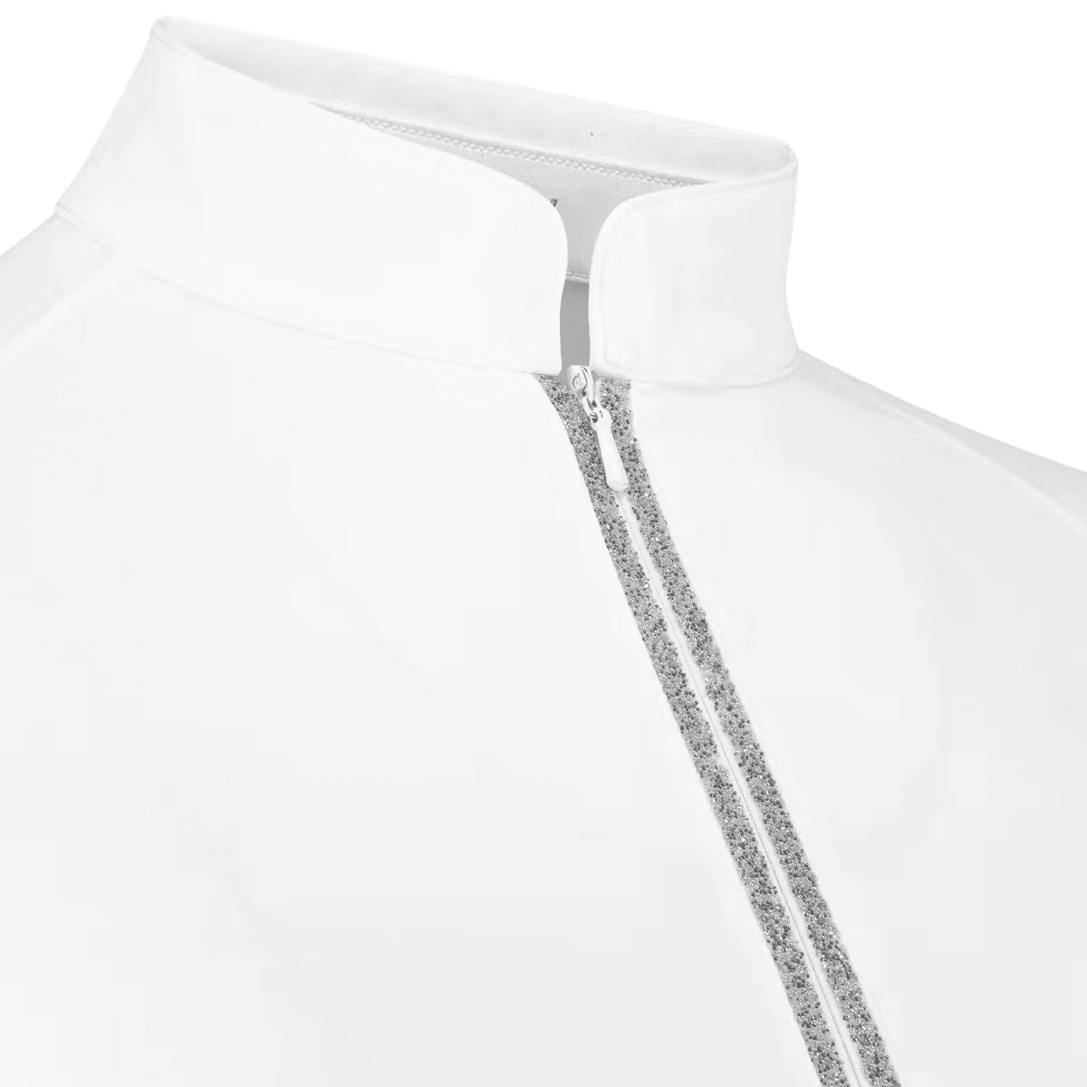 Kentucky Show Shirt Women Classic w/Glitter Zipper Short Sleeve - Løwenborg - Kentucky Horsewear