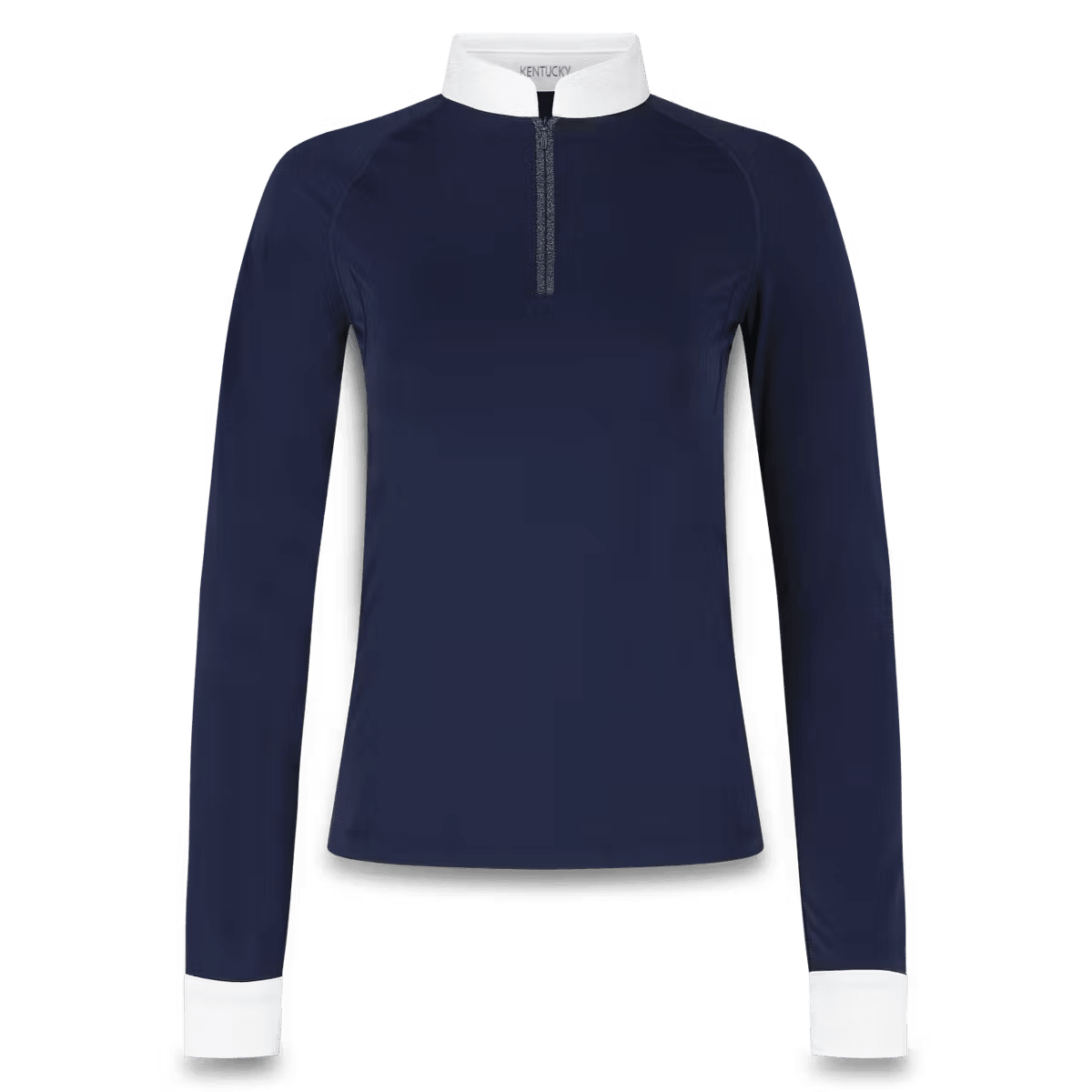 Kentucky Show Shirt Women Classic w/Glitter Zipper Long Sleeve