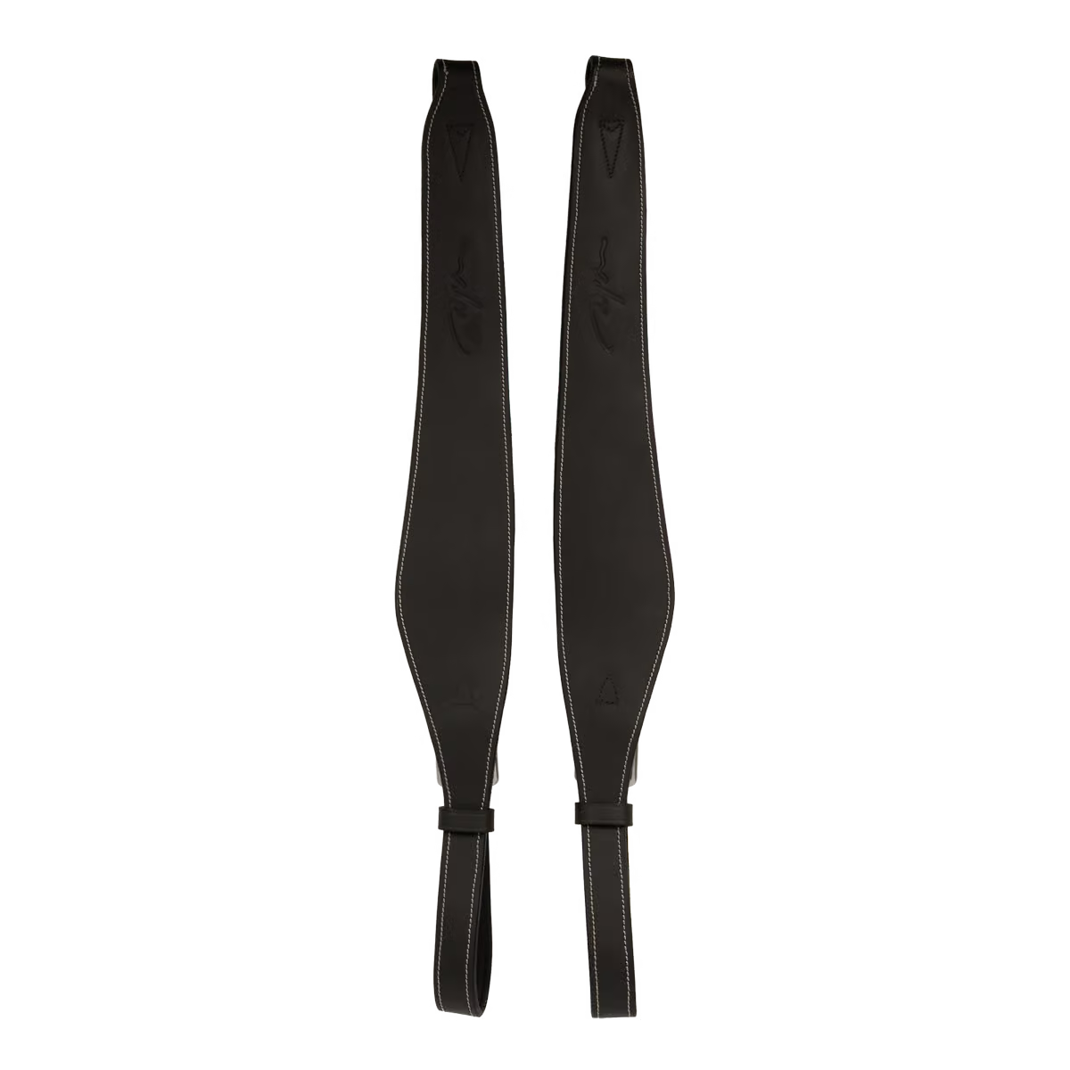 Dyon Leather Stirrup Strap Mono - Sort