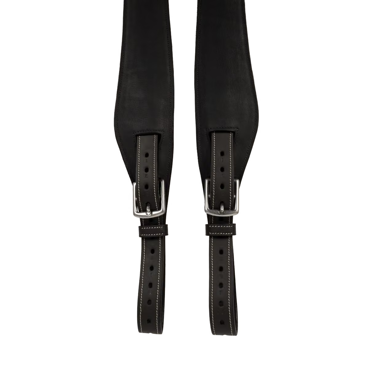 Dyon Leather Stirrup Strap Mono - Sort