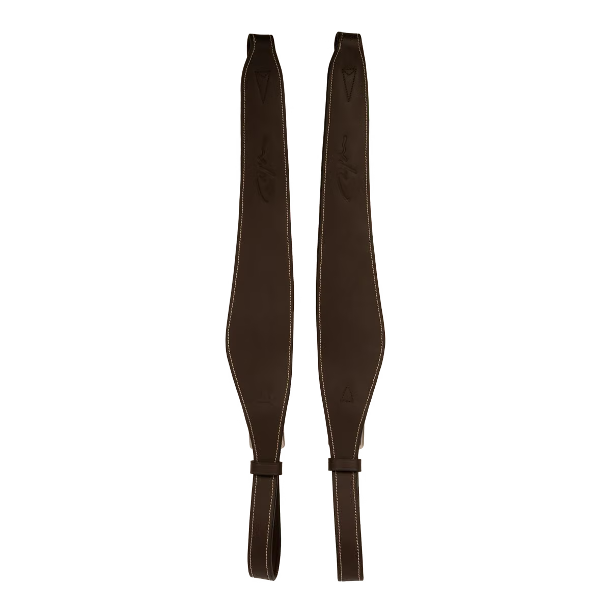 Dyon Leather Stirrup Strap Mono - Brun
