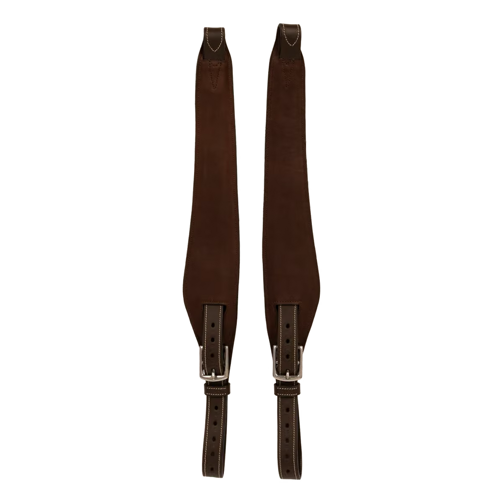 Dyon Leather Stirrup Strap Mono - Brun