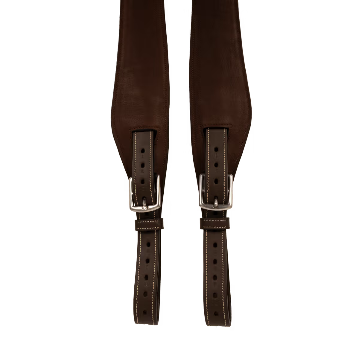 Dyon Leather Stirrup Strap Mono - Brun