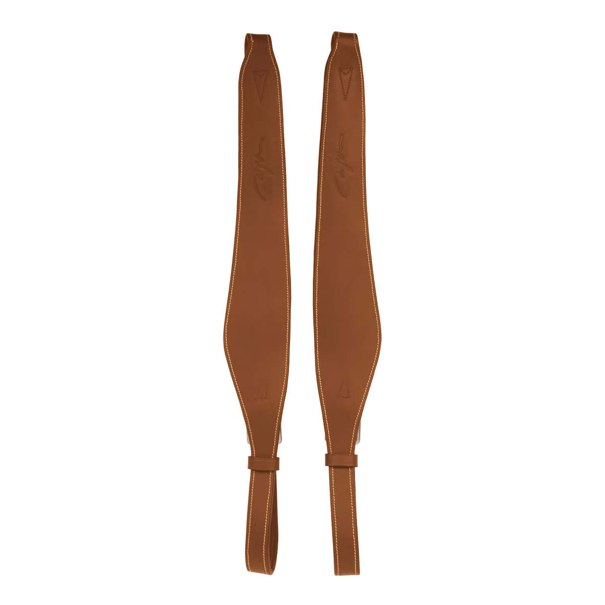 Dyon Leather Stirrup Strap Mono - Lys Brun