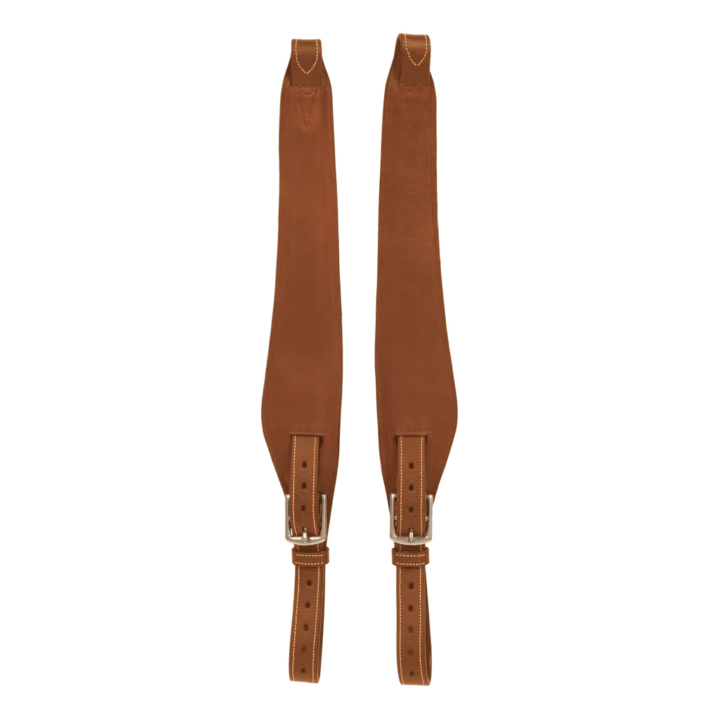 Dyon Leather Stirrup Strap Mono - Lys Brun
