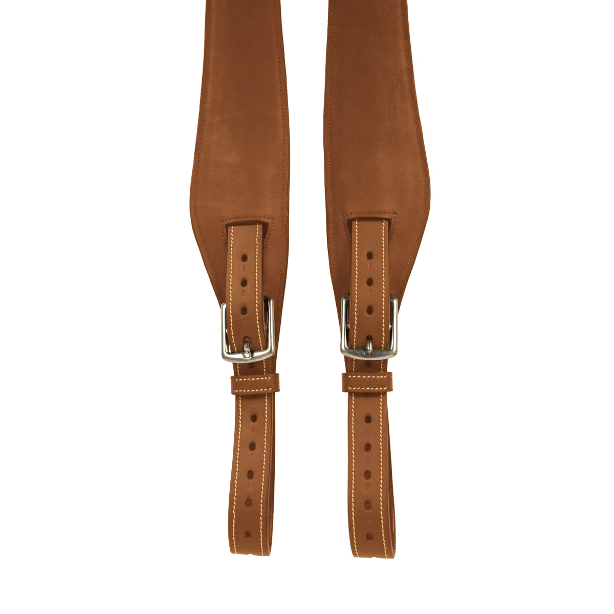 Dyon Leather Stirrup Strap Mono - Lys Brun