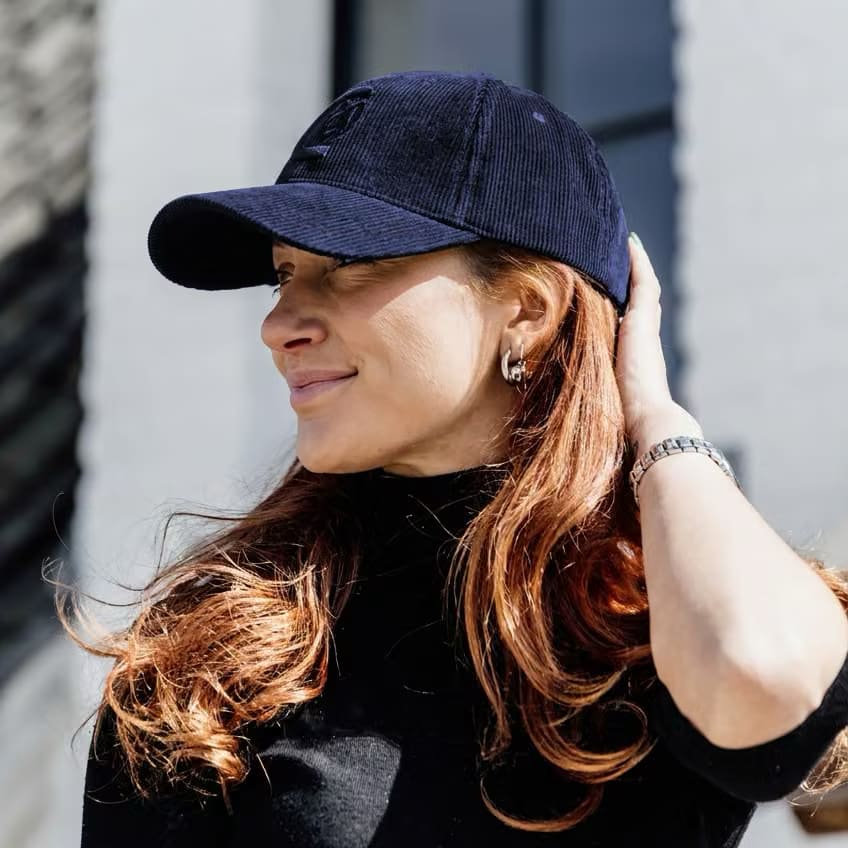 Kentucky Corduroy Cap - Navy