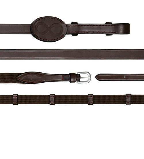 Dyon 16mm Web Reins With 9 Leather Loops La Cense - Løwenborg - Dy'on