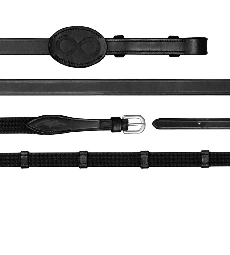 Dyon 16mm Web Reins With 9 Leather Loops La Cense - Løwenborg - Dy'on
