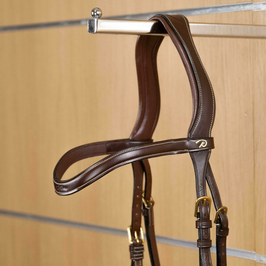 Dyon Flat Leather V - Shaped Browband D Collection - Løwenborg - Dy'on