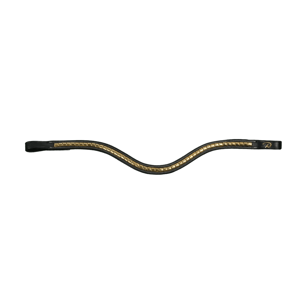 Dyon Brass Clincher V - Shaped Browband D Collection - Løwenborg - Dy'on
