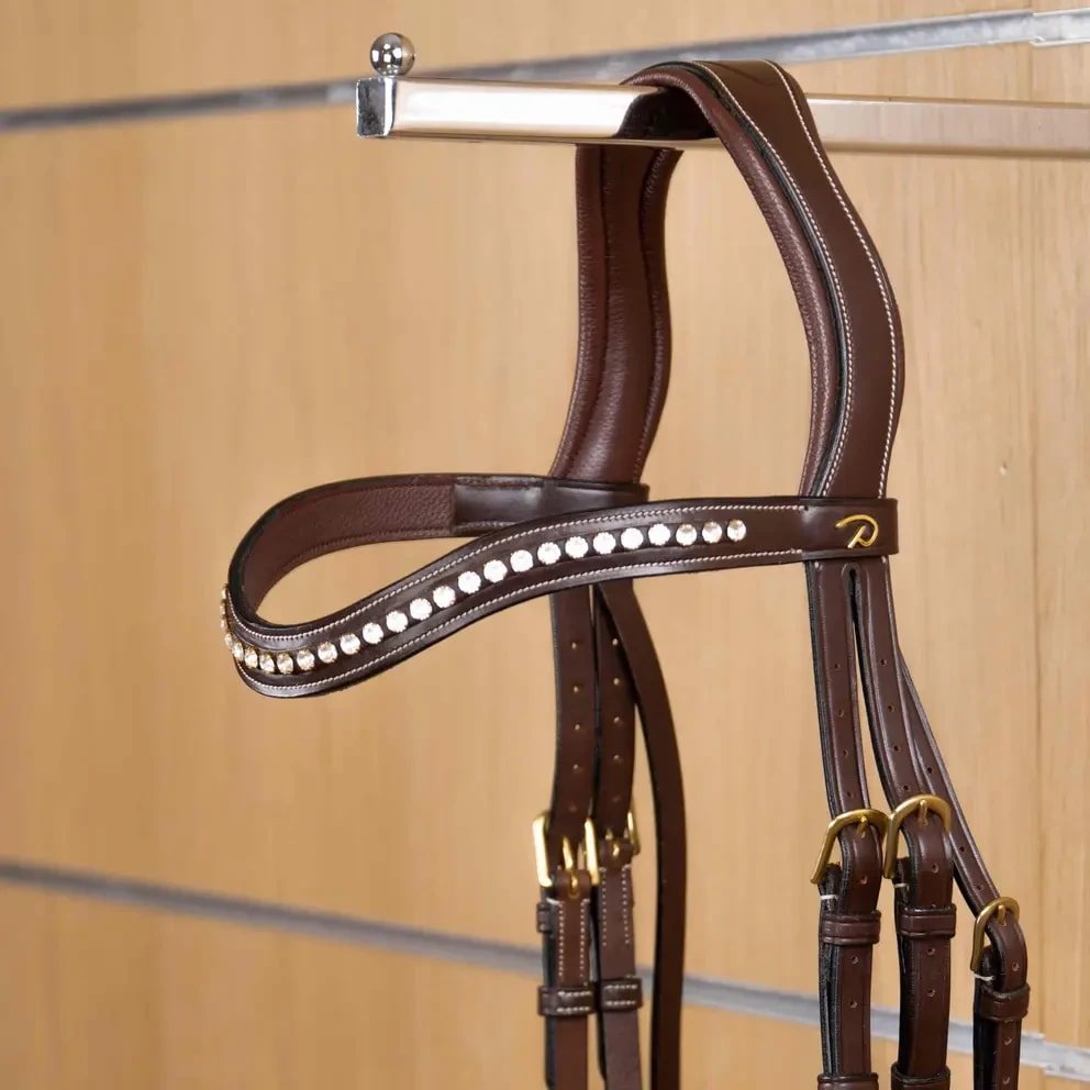 Dyon White Swarovski V - Shaped Browband D Collection - Løwenborg - Dy'on