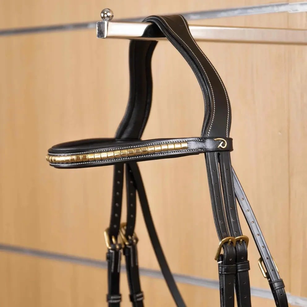 Dyon Brass Clincher Staight Browband D Collection - Løwenborg - Dy'on
