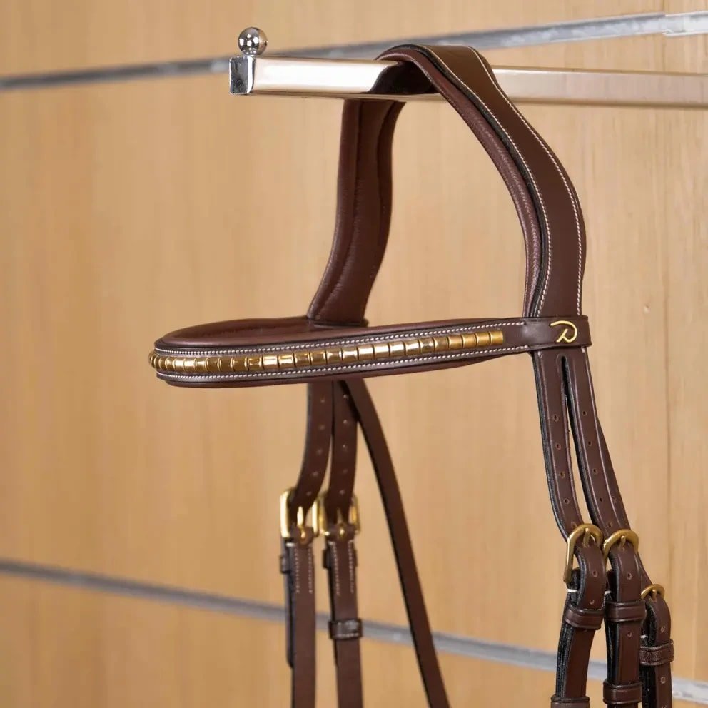 Dyon Brass Clincher Staight Browband D Collection - Løwenborg - Dy'on
