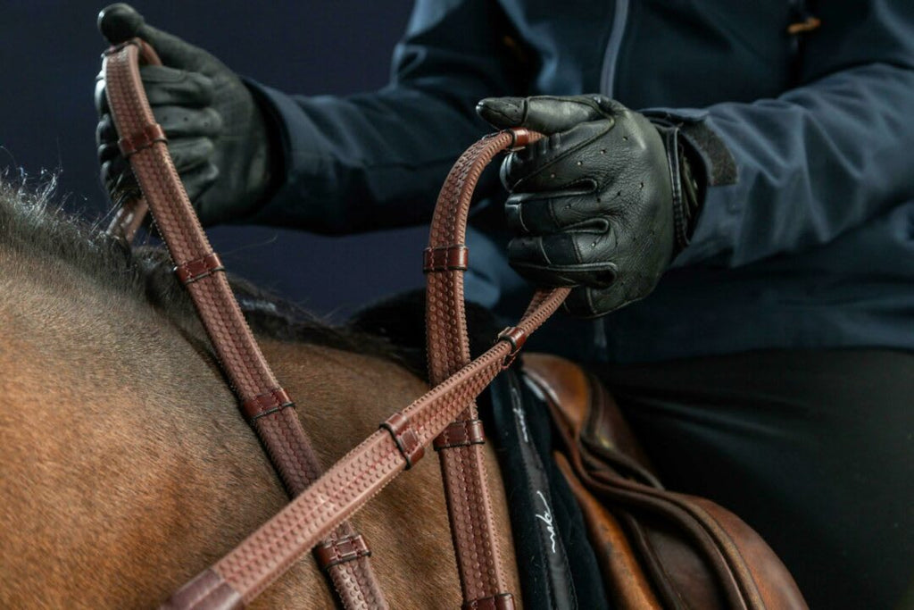 Dyon 13mm Rubber Reins With 7 Leather Loops D Collection - Løwenborg - Dy'on