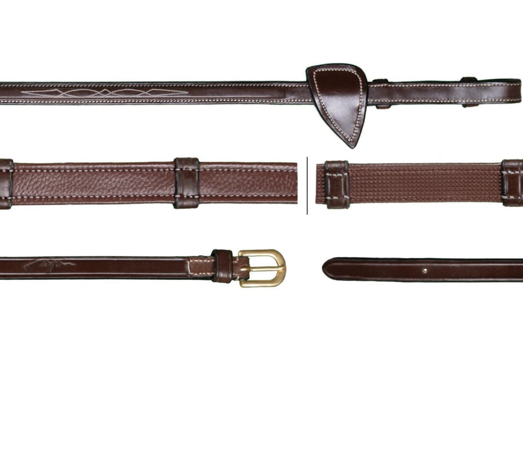 Dyon 16mm Hunter Reins With 7 Leather Loops D Collection - Løwenborg - Dy'on