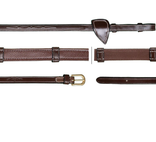 Dyon 16mm Hunter Reins With 7 Leather Loops D Collection - Løwenborg - Dy'on
