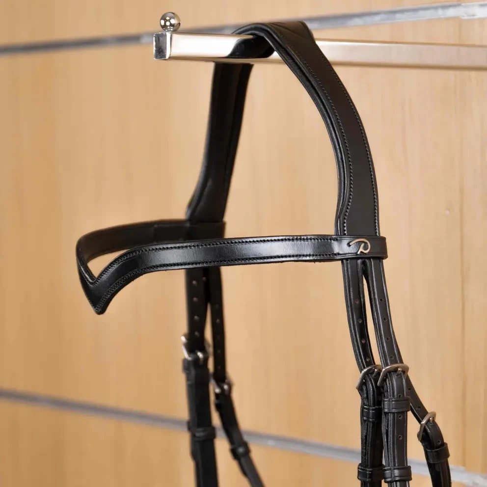 Dyon Flat Leather V - Shaped Browband Icelandic - Løwenborg - Dy'on