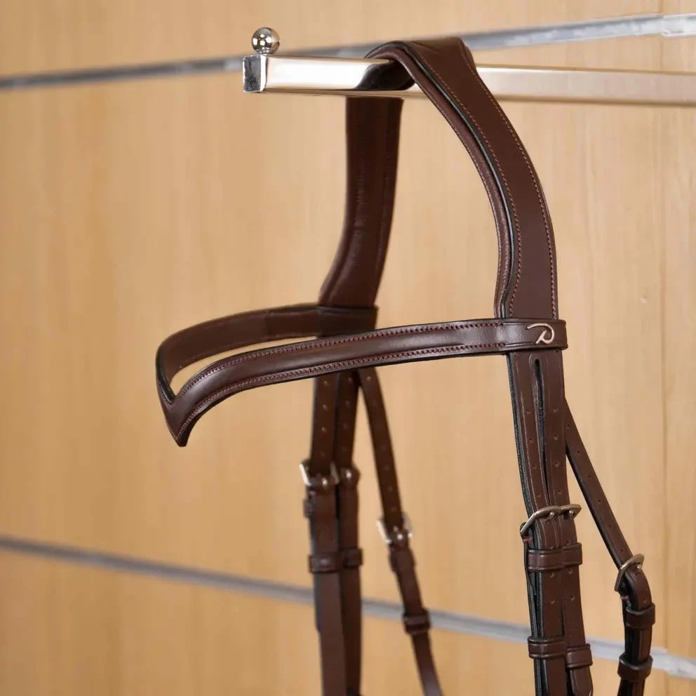 Dyon Flat Leather V - Shaped Browband Icelandic - Løwenborg - Dy'on