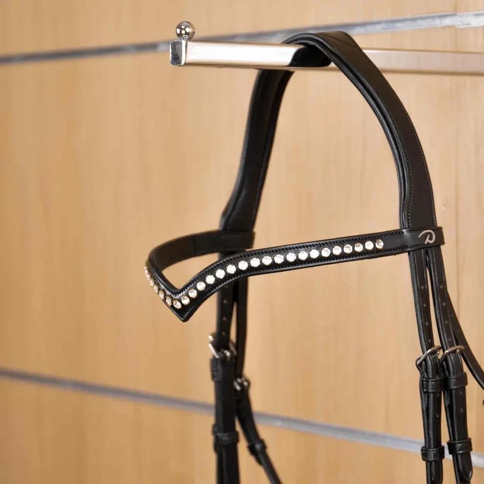 Dyon White Swarovski V-Shaped Browband Icelandic