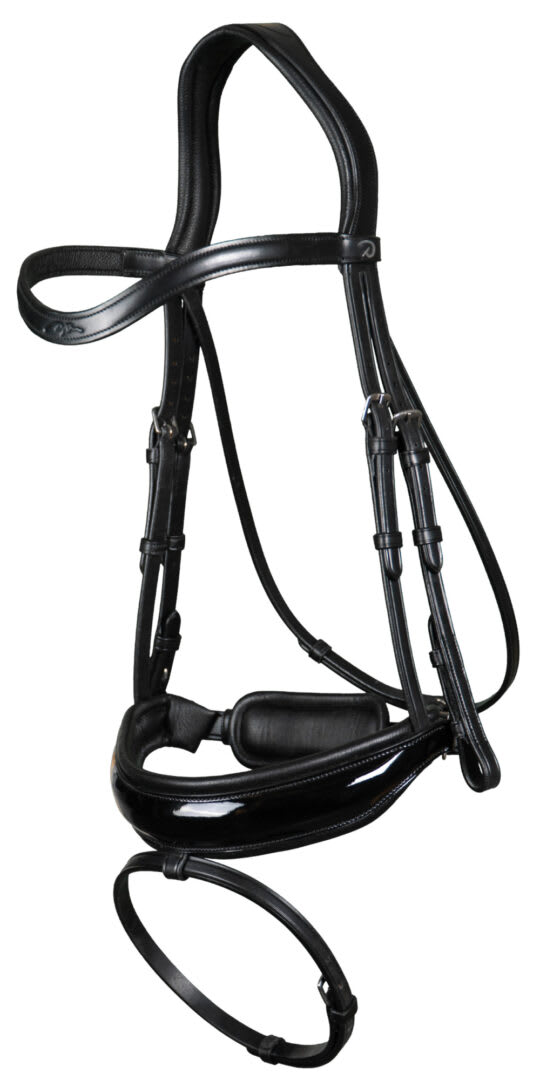 Dyon Patent Large Crank Noseband Bridle With Flash New English Collection - Løwenborg - Dy'on