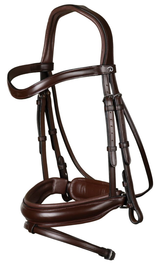 Dyon Matte Medium Crank Noseband Bridle With Flash New English Collection - Løwenborg - Dy'on