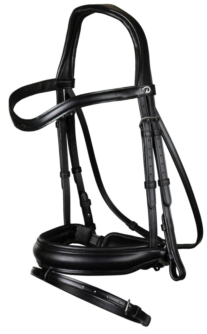 Dyon Matte Medium Crank Noseband Bridle With Flash New English Collection - Løwenborg - Dy'on