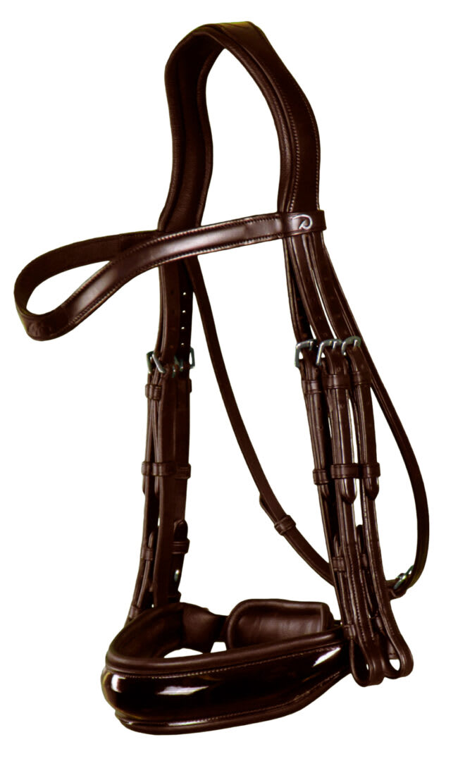 Dyon Patent Large Crank Noseband Double Bridle New English Collection