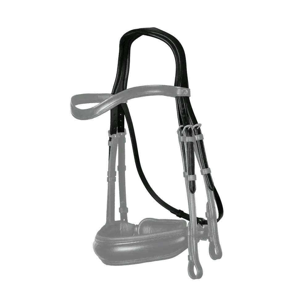 Dyon Dressage Double Bridle Headpiece New English Collection - Løwenborg - Dy'on