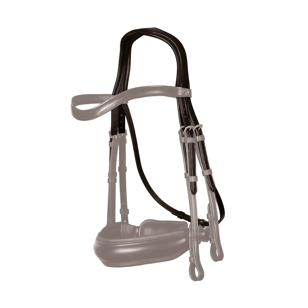 Dyon Dressage Double Bridle Headpiece New English Collection