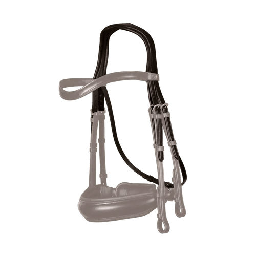 Dyon Dressage Double Bridle Headpiece New English Collection - Løwenborg - Dy'on