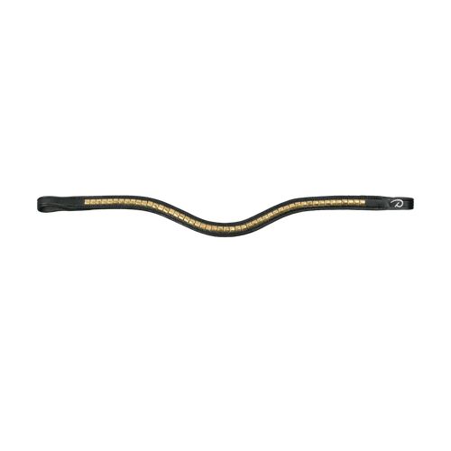 Dyon Brass Clincher V - Shaped Browband New English Collection - Løwenborg - Dy'on