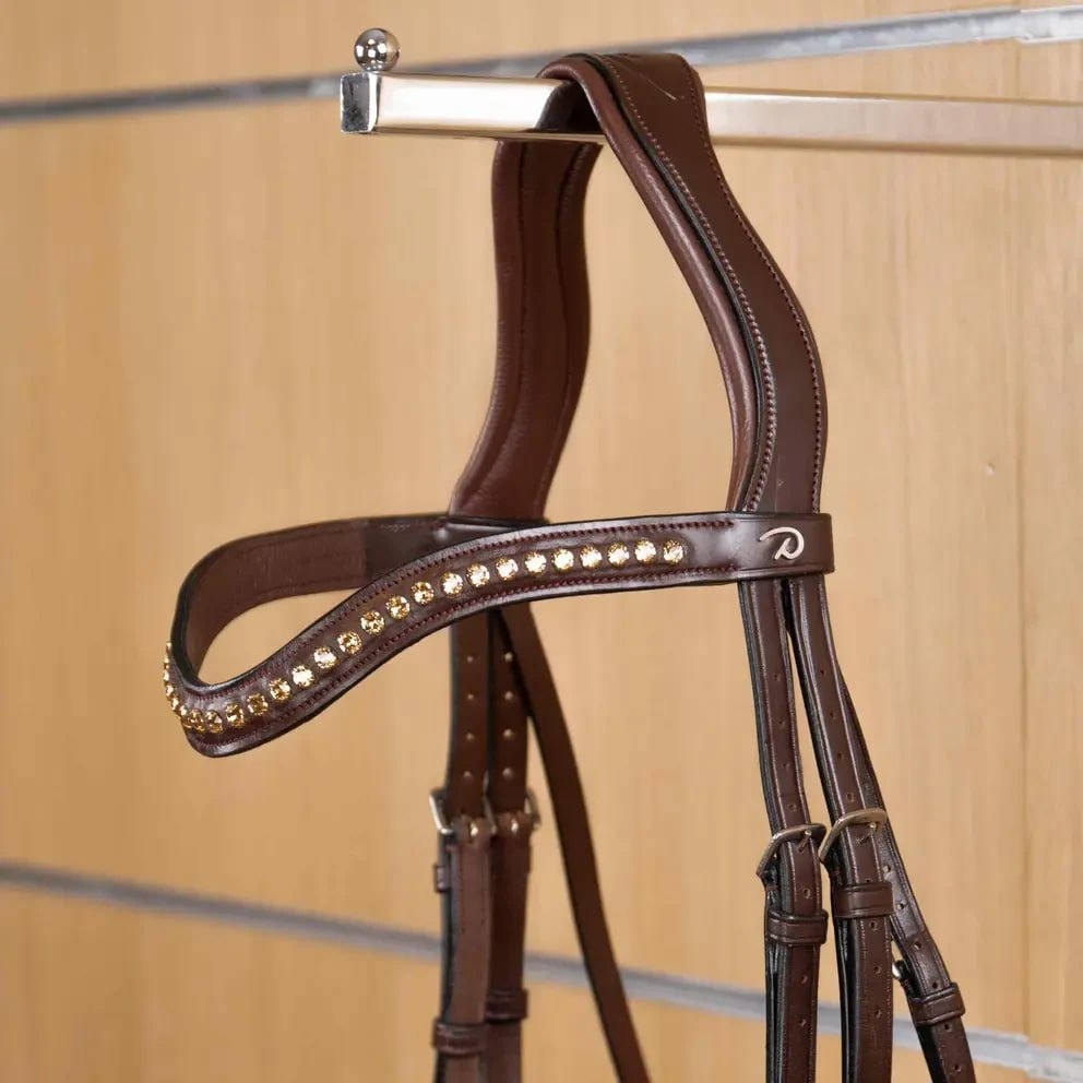 Dyon Gold Swarovski V - Shave Browband New English Collection - Løwenborg - Dy'on