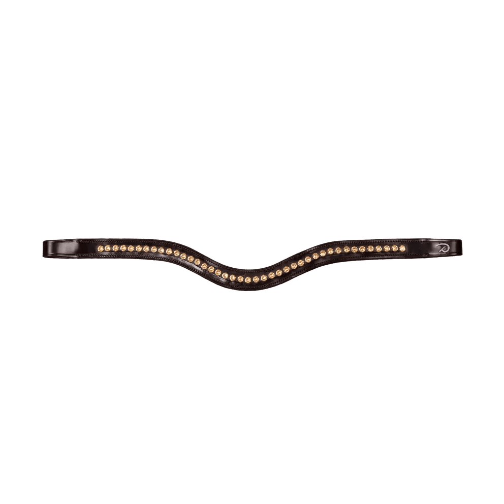 Dyon Gold Swarovski V-Shave Browband New English Collection