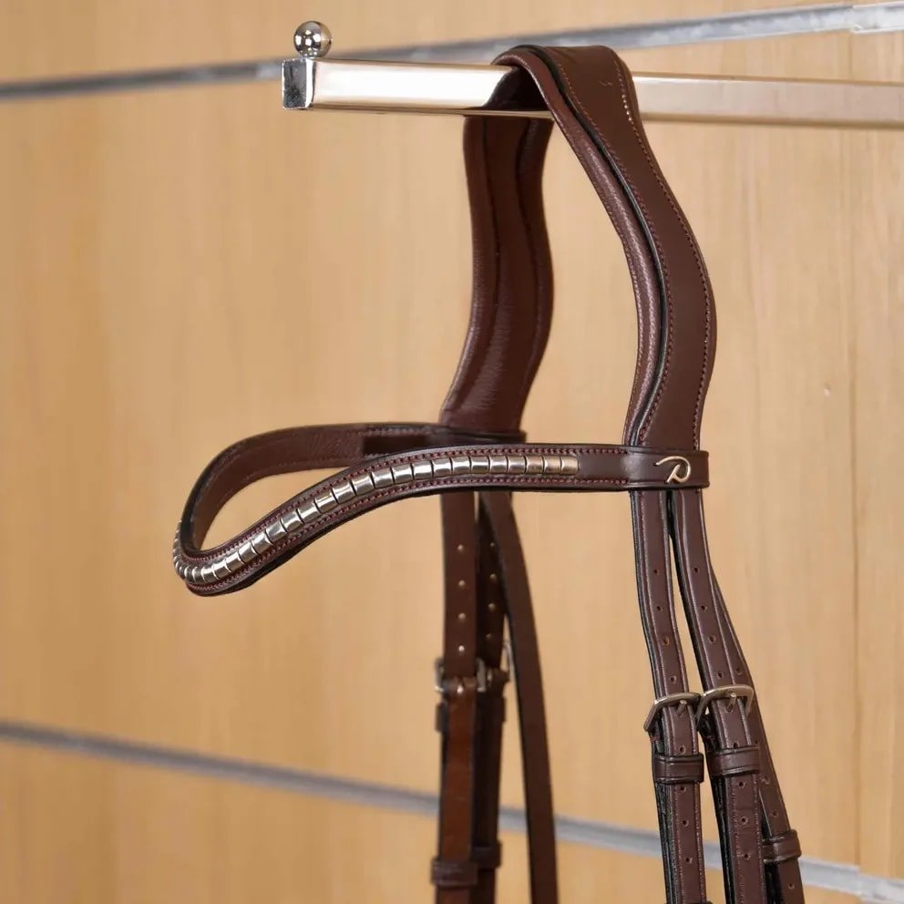 Dyon Silver Clincher V - Shaped Browband New English Collection - Løwenborg - Dy'on