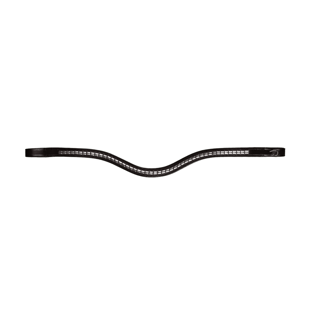 Dyon Silver Clincher V - Shaped Browband New English Collection - Løwenborg - Dy'on