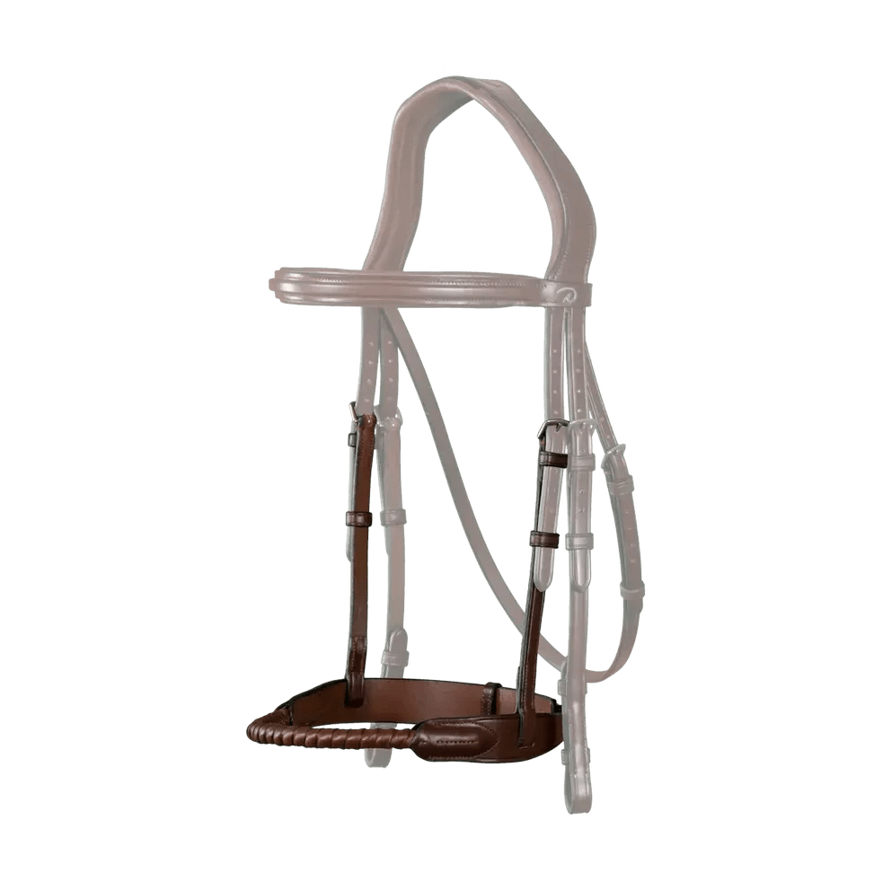 Dyon Leather Covered Rope Noseband New English Collection - Løwenborg - Dy'on