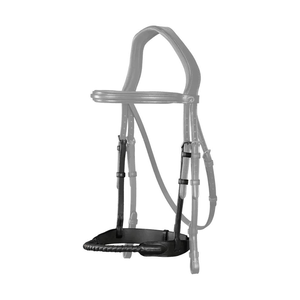 Dyon Leather Covered Rope Noseband New English Collection - Løwenborg - Dy'on