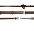 Dyon 16mm Hunter Reins With 7 Leather Loops New English Collection - Løwenborg - Dy'on