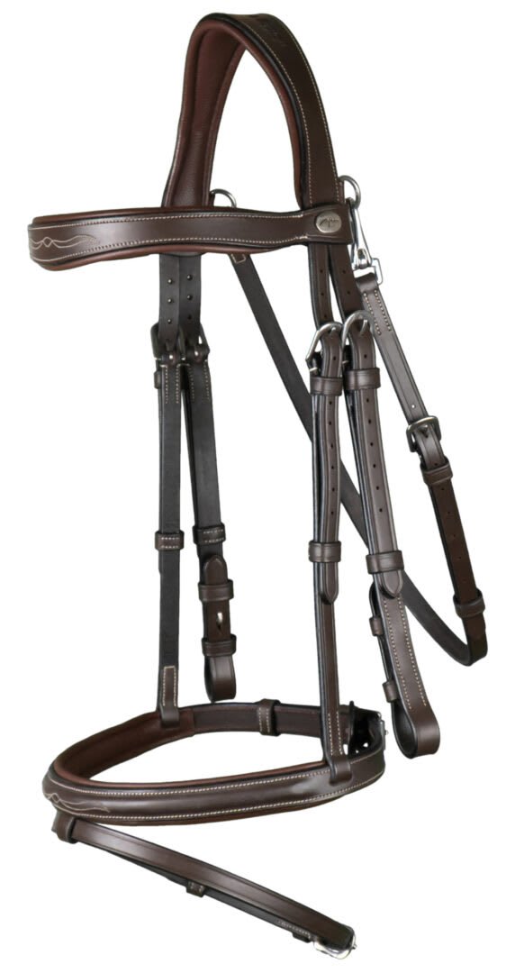 Dyon Flash Noseband Bridle With Snap Hooks Working By Dyon - Løwenborg - Dy'on