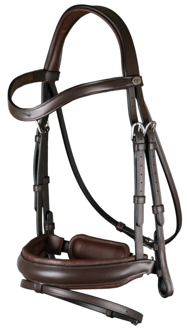 Dyon Matte Large Crank Noseband Bridle With Flash Working By Dyon - Løwenborg - Dy'on