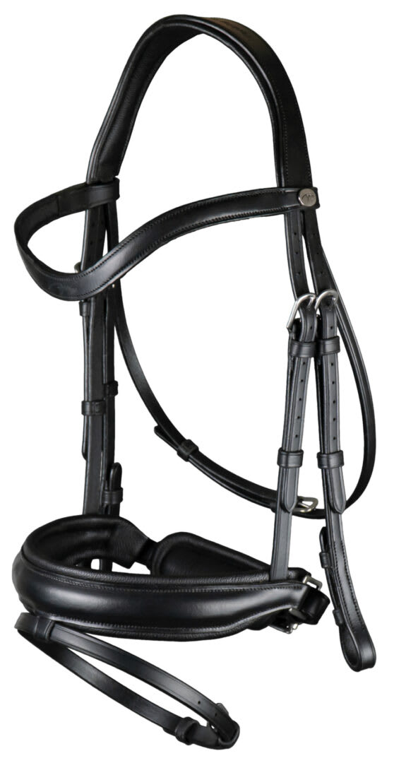 Dyon Matte Large Crank Noseband Bridle With Flash Working By Dyon - Løwenborg - Dy'on