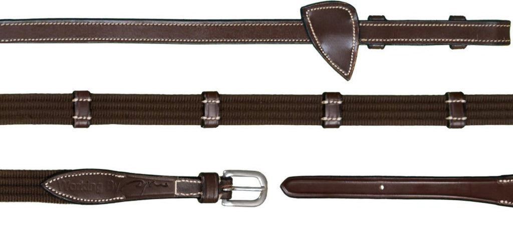 Dyon 16mm Web Reins With 9 Leather Loops Working By Dyon - Løwenborg - Dy'on