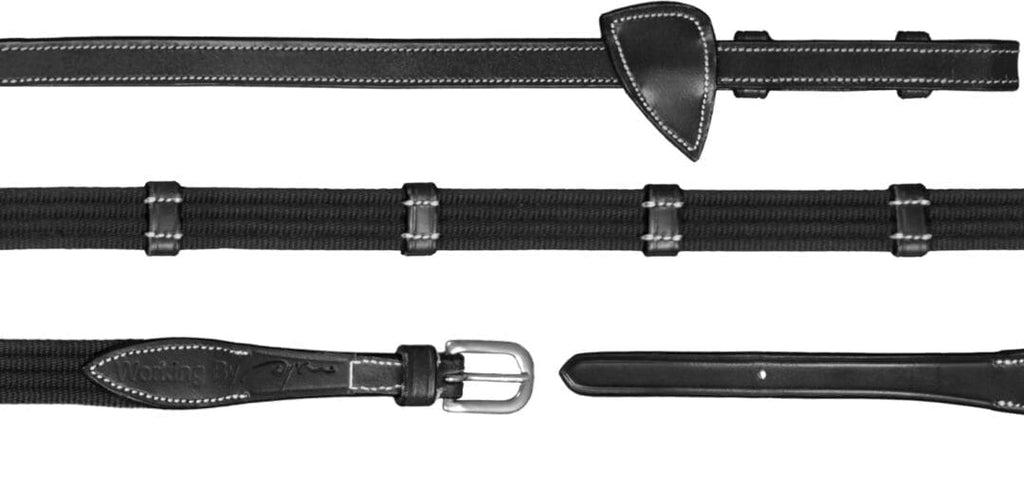 Dyon 16mm Web Reins With 9 Leather Loops Working By Dyon - Løwenborg - Dy'on
