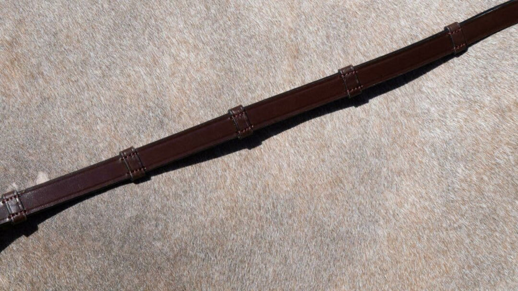 Dyon 16mm Full Leather Double Bridle Reins With 7 Leather Loops Working By Dyon - Løwenborg - Dy'on