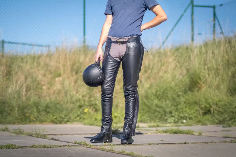 Dyon Leather Long Chaps - Løwenborg - Dy'on
