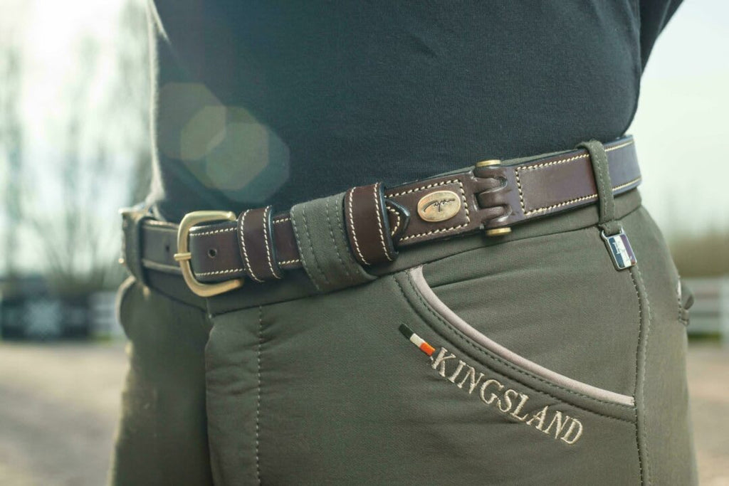 Dyon Flat Leather Belt - Løwenborg - Dy'on