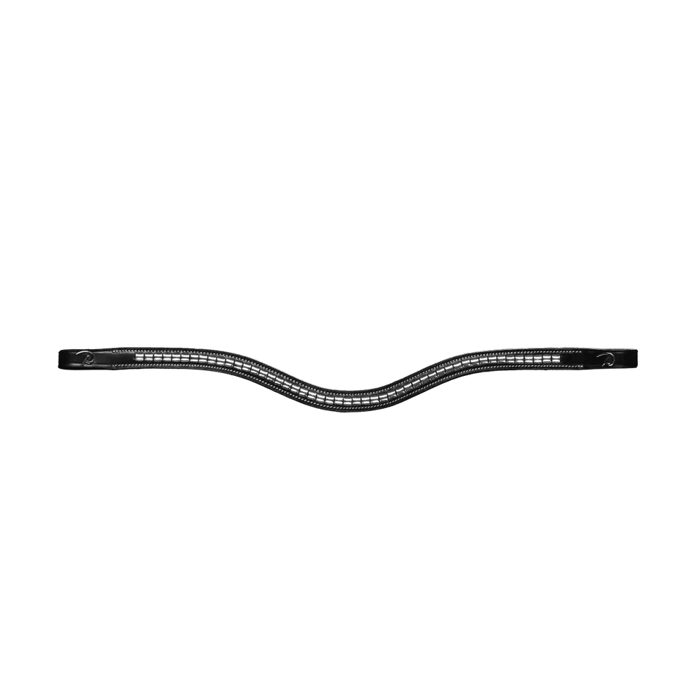 Dyon Silver Clincher V - Shaped Browband US Collection - Løwenborg - Dy'on