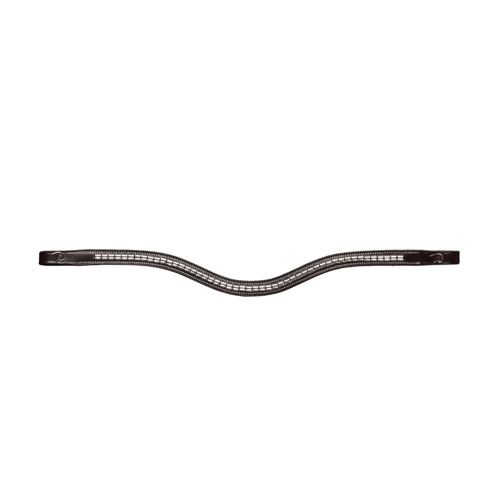 Dyon Silver Clincher V - Shaped Browband US Collection - Løwenborg - Dy'on