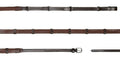 Dyon 13mm Howlett Rubber Reins with 3 Dee and 7 leather loops Working By Dyon - Løwenborg - Dy'on